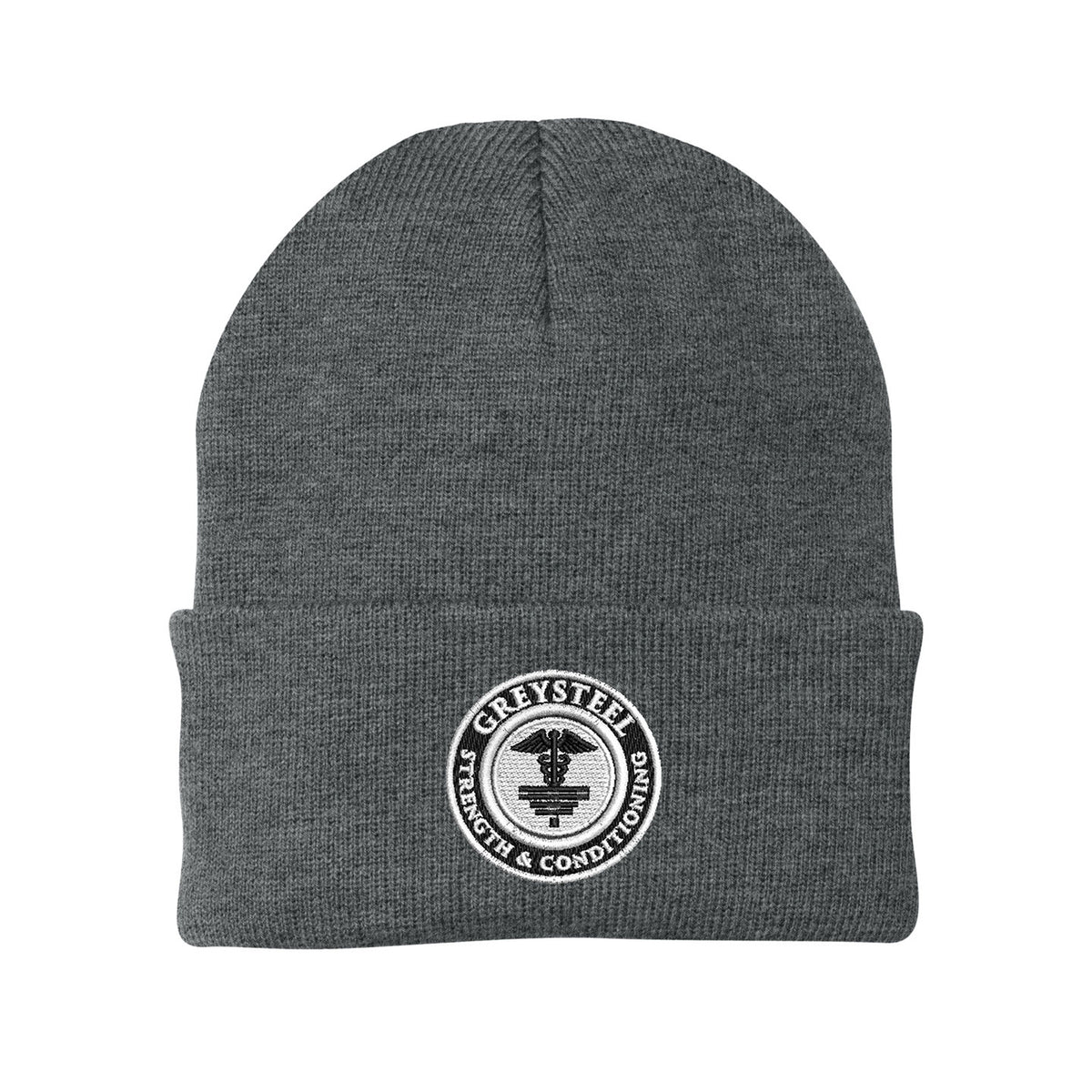 Greysteel - Logo Port & Company Cuffed Beanie