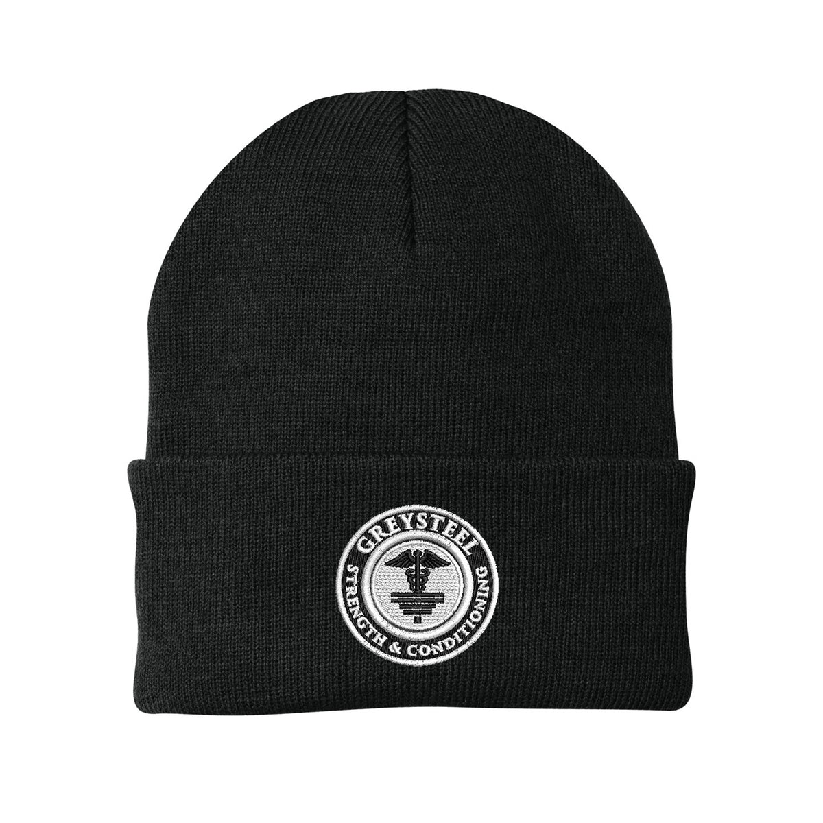 Greysteel - Logo Port & Company Cuffed Beanie