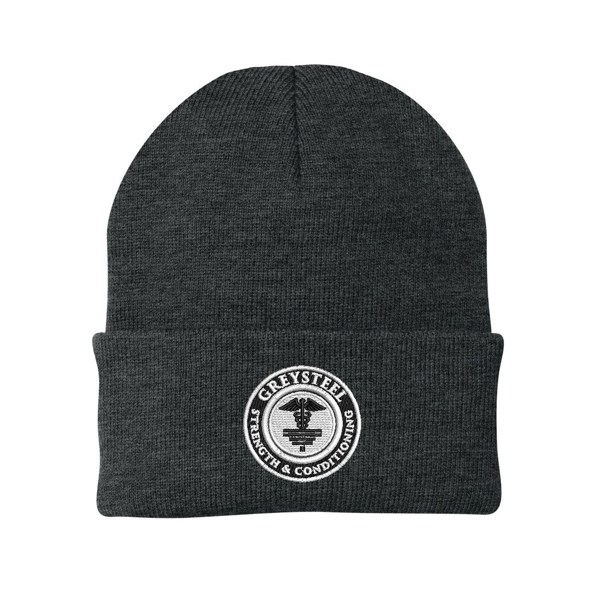 Greysteel - Logo Port & Company Cuffed Beanie