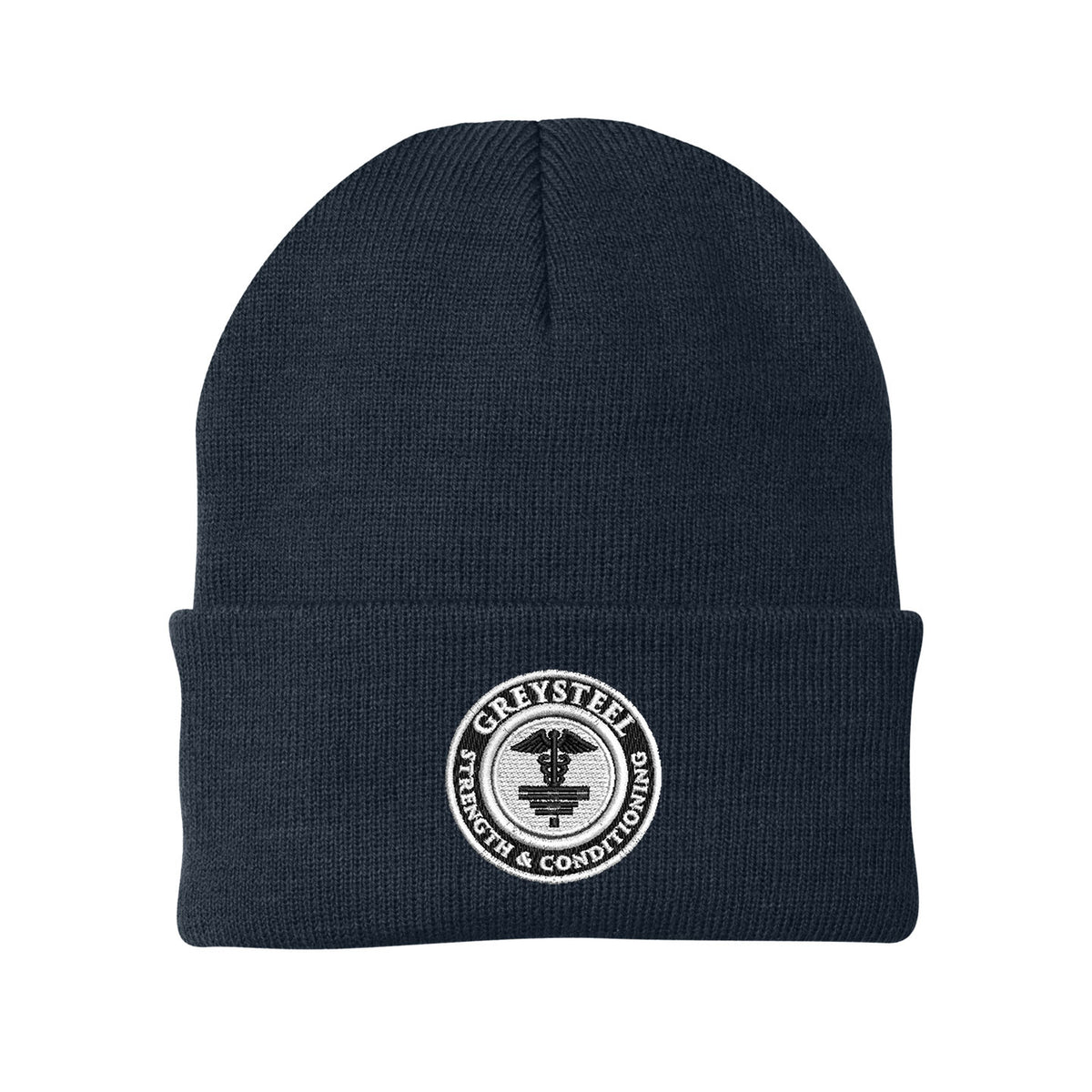 Greysteel - Logo Port & Company Cuffed Beanie