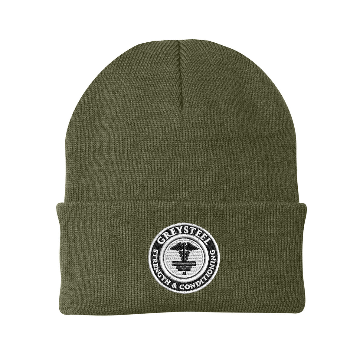 Greysteel - Logo Port & Company Cuffed Beanie