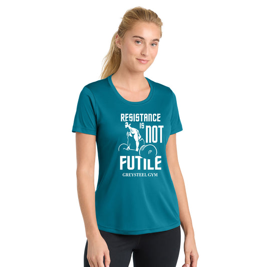 Greysteel - Resistance is NOT Futile Women's Sport-Tek Performance Tee