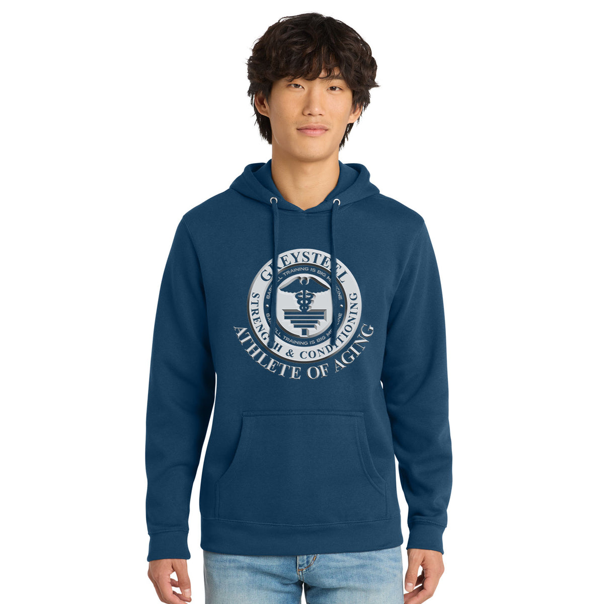 Greysteel - Athlete of Aging Unisex District VIT Fleece Pullover Hoodie