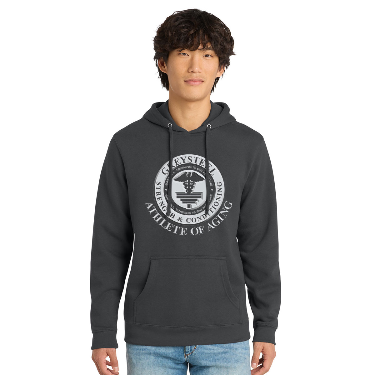 Greysteel - Athlete of Aging Unisex District VIT Fleece Pullover Hoodie
