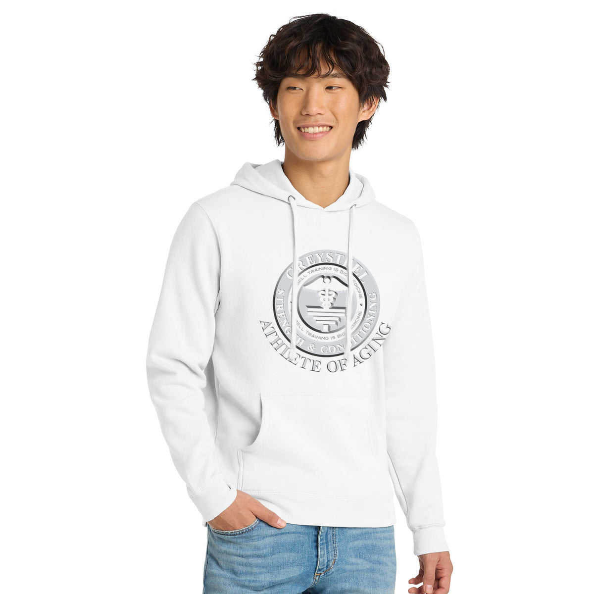 Greysteel - Athlete of Aging Unisex District VIT Fleece Pullover Hoodie