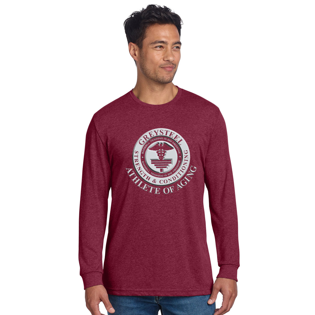 Greysteel - Athlete of Aging Unisex Next Level Blend Long Sleeve