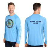 Downriver Bass - Personalized Huk Men's Pursuit Long-Sleeve T-Shirt
