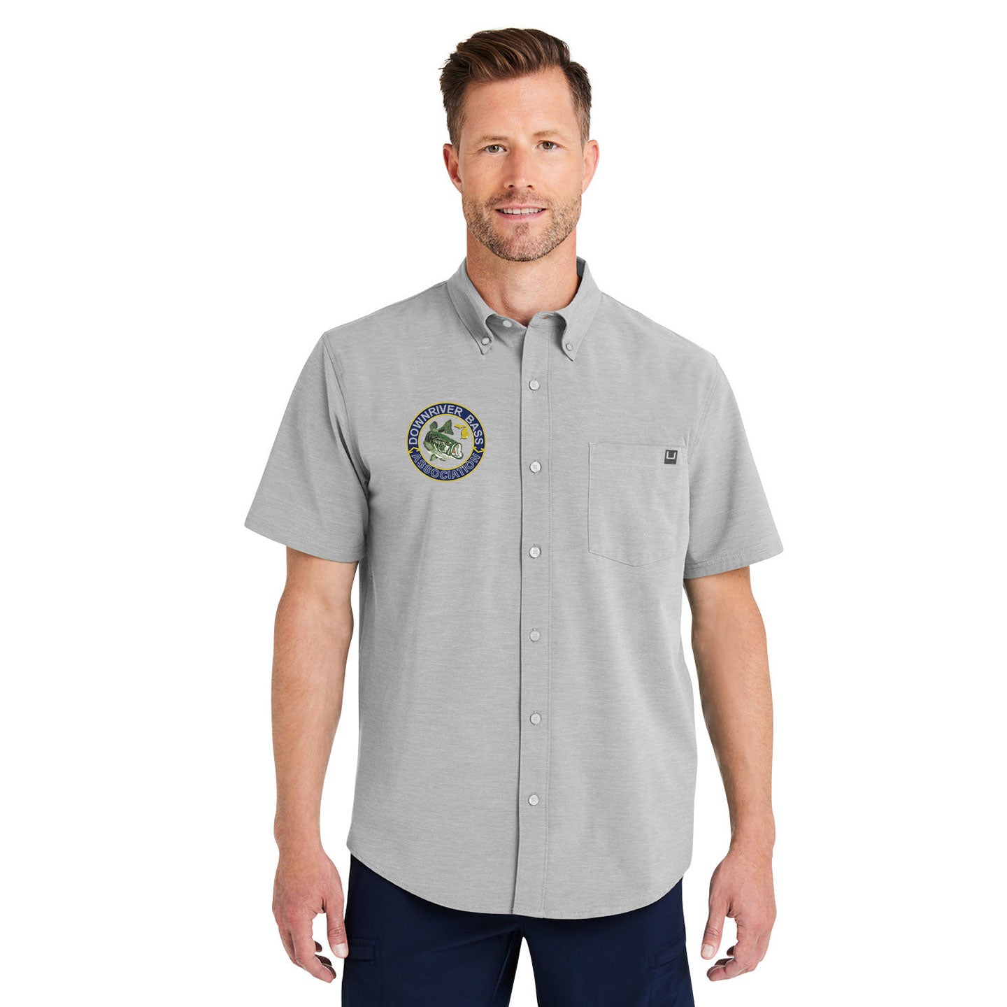 Downriver Bass - Huk Men's Kona Solid Short-Sleeve Shirt