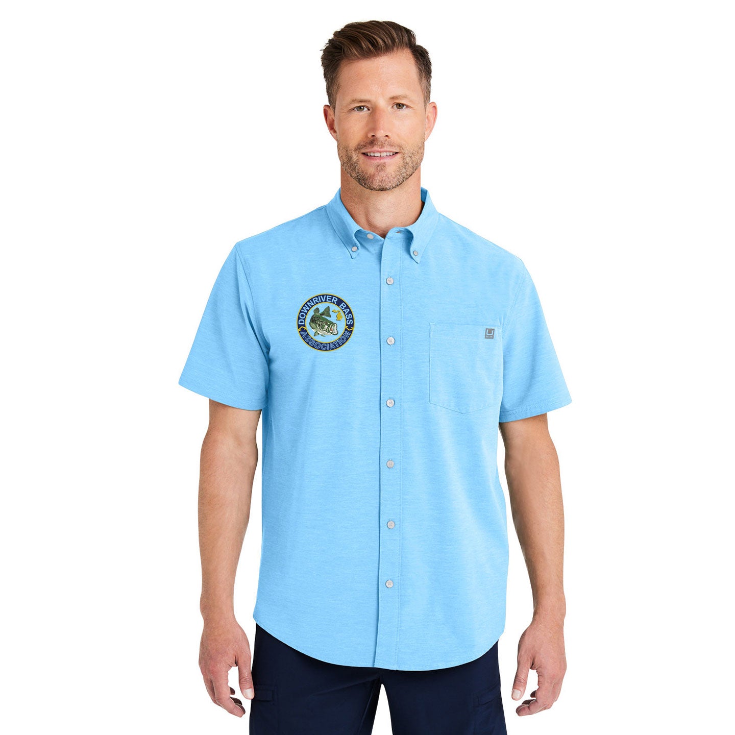 Downriver Bass - Huk Men's Kona Solid Short-Sleeve Shirt