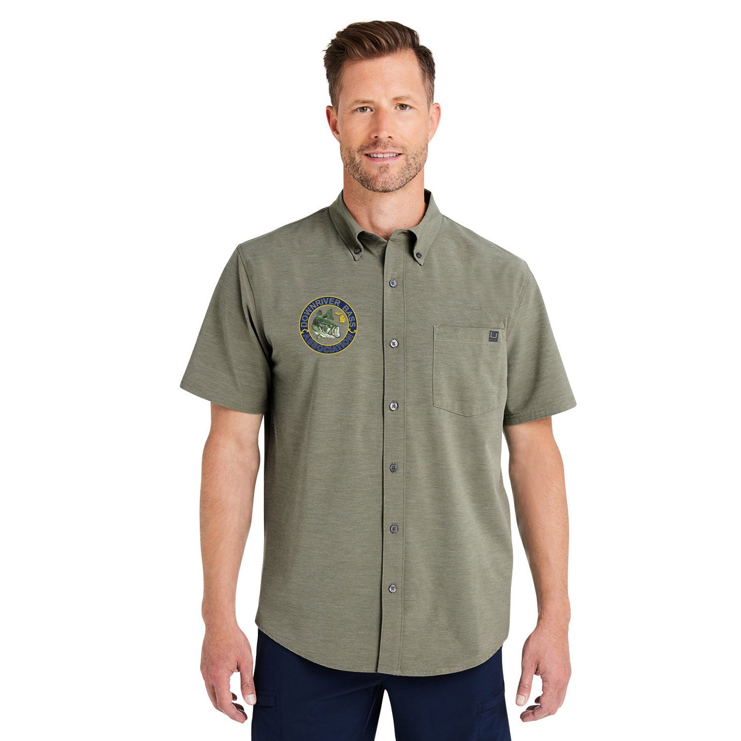 Downriver Bass - Huk Men's Kona Solid Short-Sleeve Shirt