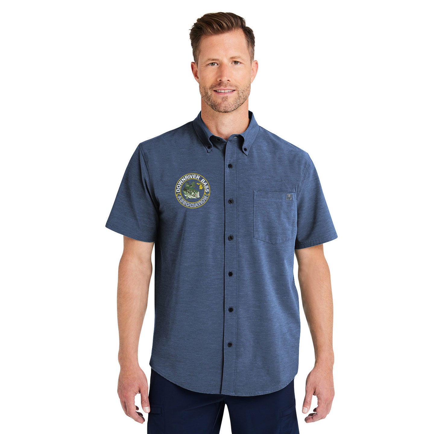 Downriver Bass - Huk Men's Kona Solid Short-Sleeve Shirt