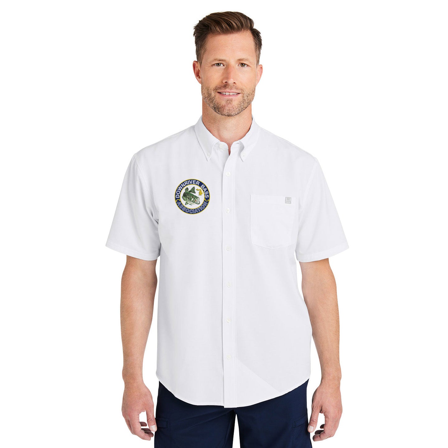 Downriver Bass - Huk Men's Kona Solid Short-Sleeve Shirt