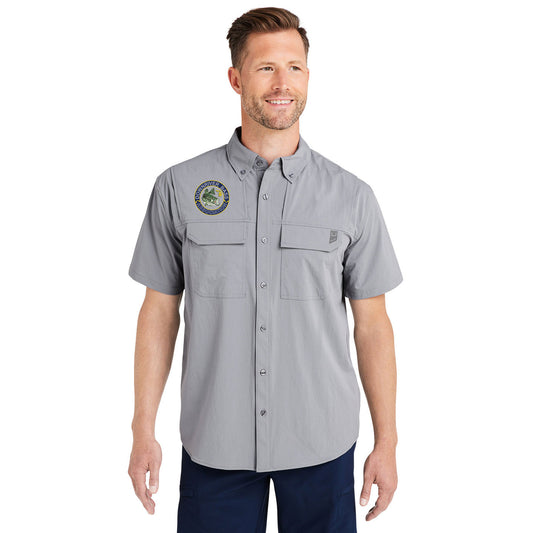 Downriver Bass - Huk Men's Creekbed Short-Sleeve Shirt