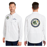 Downriver Bass - Personalized Huk Men's Creekbed Long-Sleeve Shirt