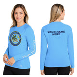 Downriver Bass - Personalized Huk Ladies' Pursuit Long-Sleeve T-Shirt