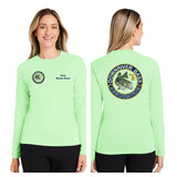 Downriver Bass - Personalized Huk Ladies' Pursuit Long-Sleeve T-Shirt