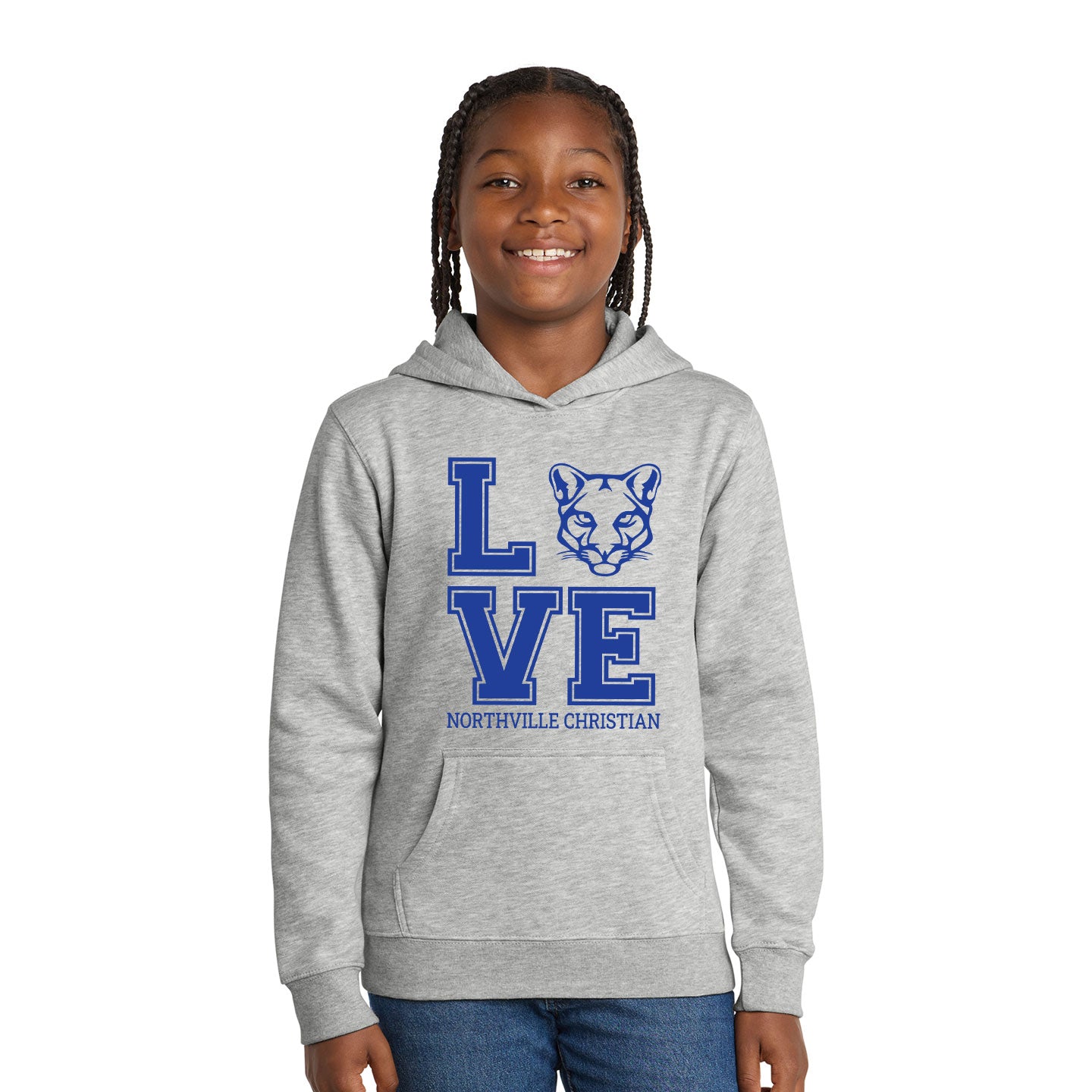NVCS - Cougar Love District Youth V.I.T. Fleece Hoodie