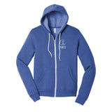 Pure Fit Printed BELLA+CANVAS® Unisex Sponge Fleece Full-Zip Hoodie