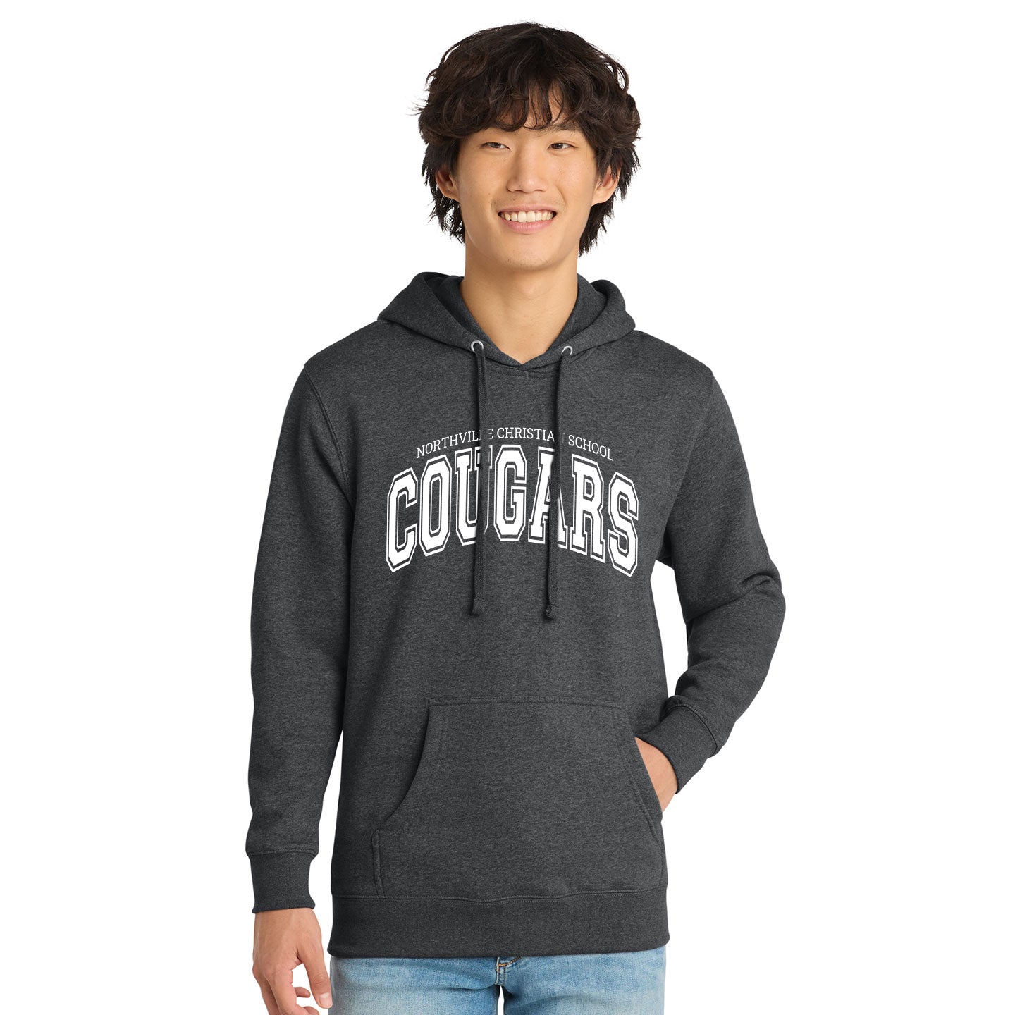 NVCS - Cougars Wordmark Unisex Fleece Hoodie