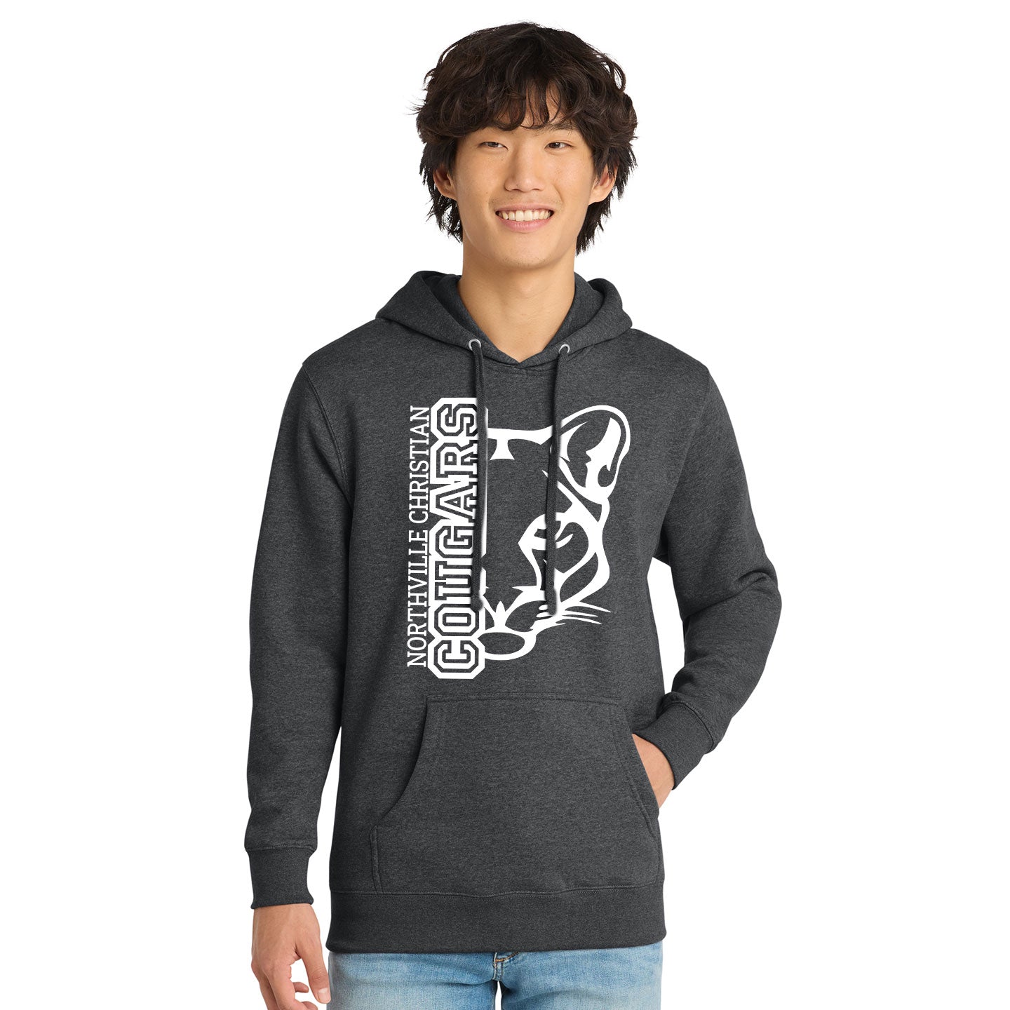 NVCS - Cougar Face Unisex Adult Fleece Hoodie