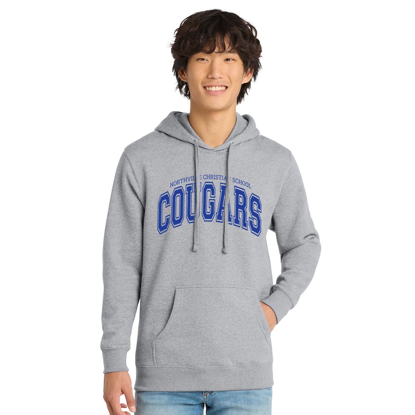 NVCS - Cougars Wordmark Unisex Fleece Hoodie