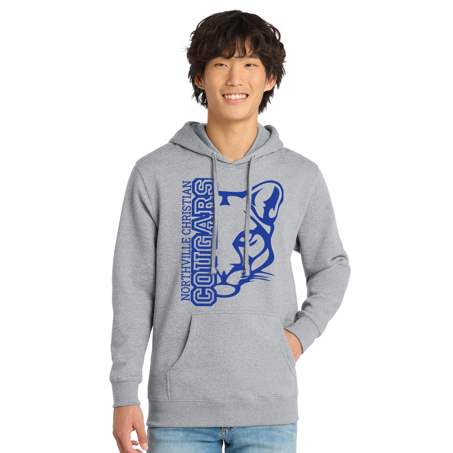 NVCS - Cougar Face Unisex Adult Fleece Hoodie