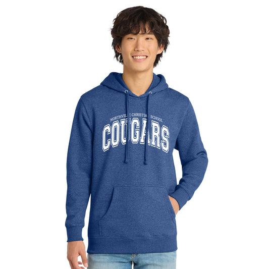 NVCS - Cougars Wordmark Unisex Fleece Hoodie