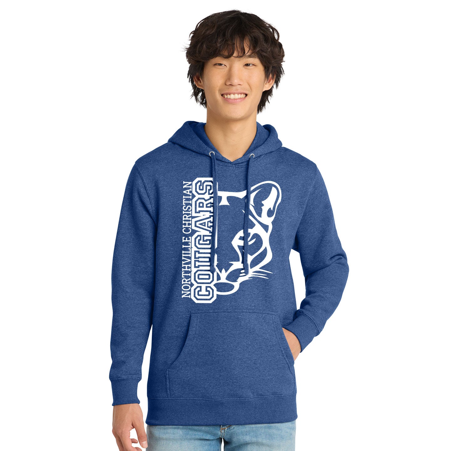 NVCS - Cougar Face Unisex Adult Fleece Hoodie