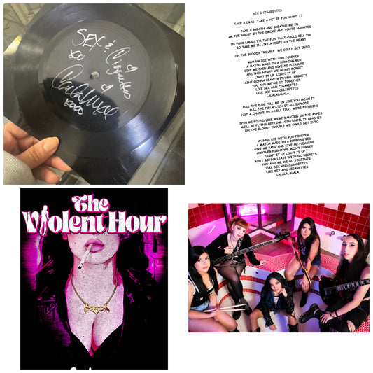 Carla Harvey The Violent Hour Sex and Cigarettes S11  BUNDLE Band photo/lyrics/album