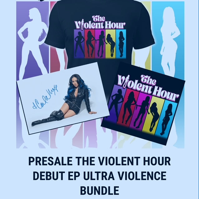 Carla Harvey The Violent Hour Silhouettes S3 ULTRA VIOLENT BUNDLE Poster + CD