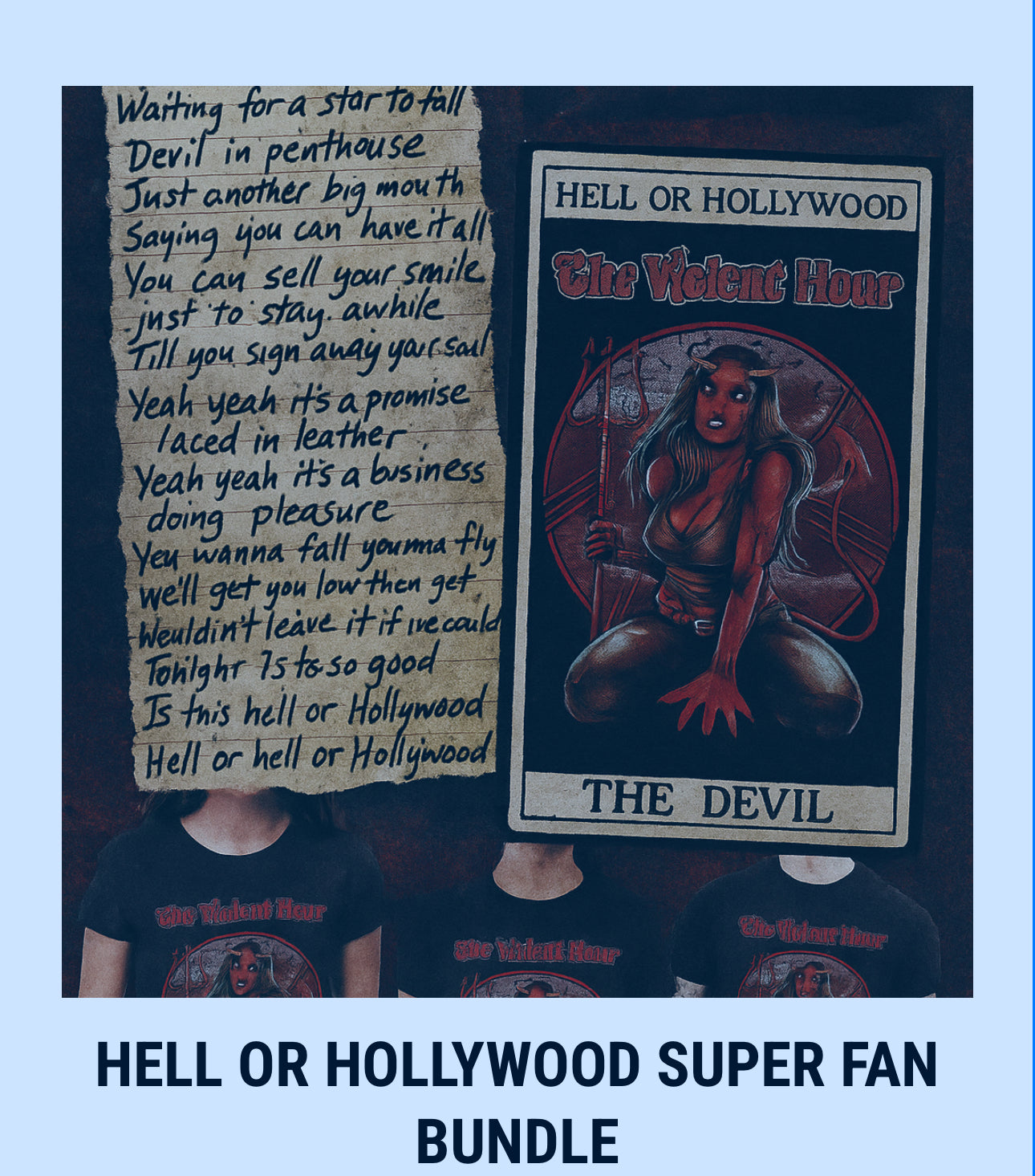 Carla Harvey The Violent Hour Red Devil S6 + TARO CARD AND LYRICS BUNDLE (Hell or Hollywood Bundle)