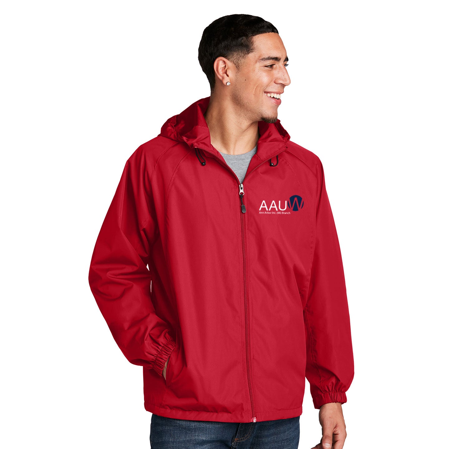 AAUW - Embroidered Sport-Tek Hooded Raglan Jacket