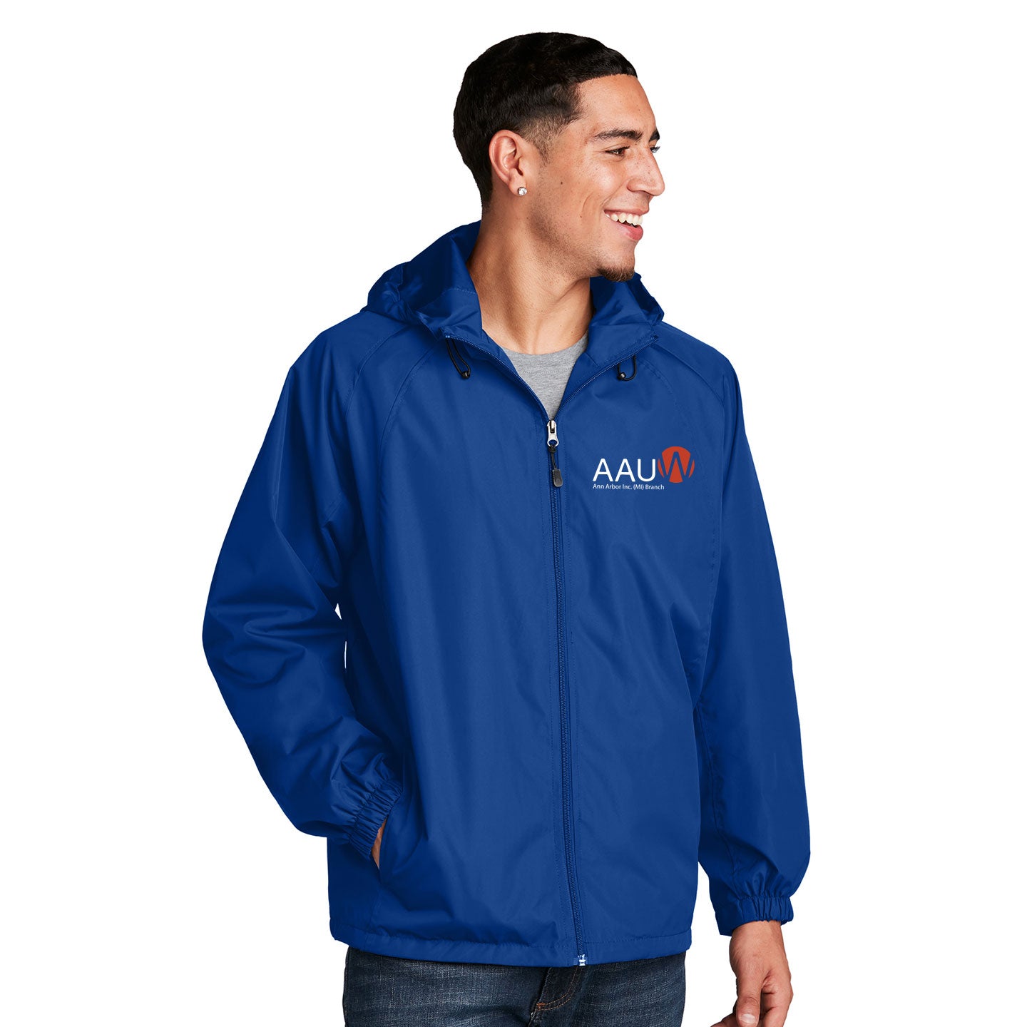 AAUW - Embroidered Sport-Tek Hooded Raglan Jacket