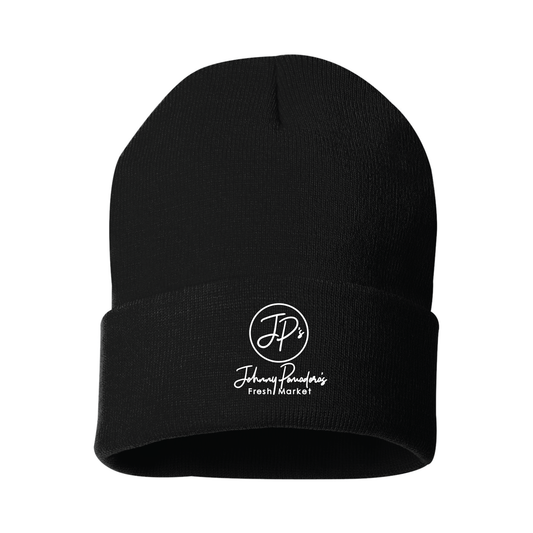 JP - Logo Embroidered Port & Company Cuff Knit Beanie