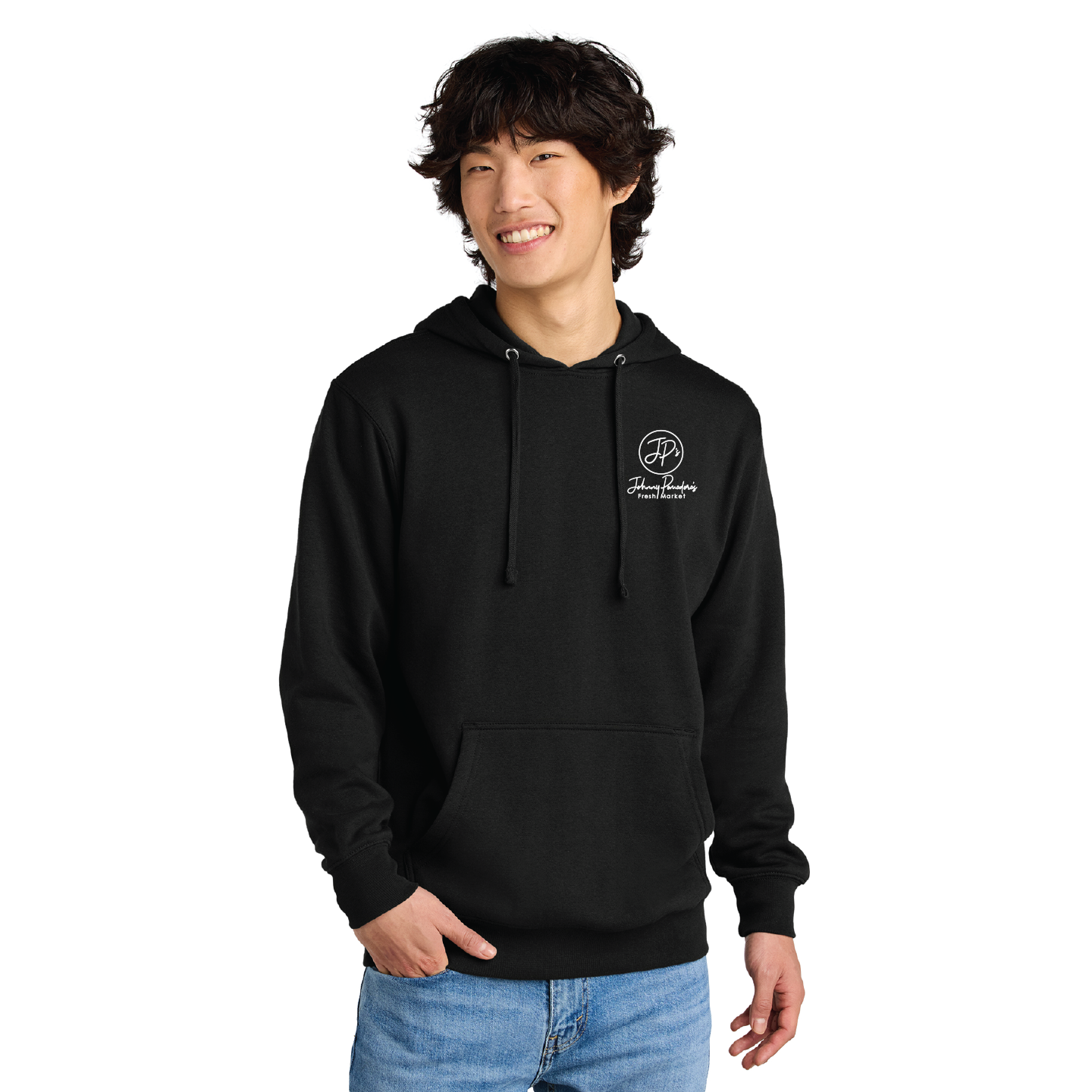 JP - Logo Embroidered Unisex District VIT Fleece Pullover Hoodie