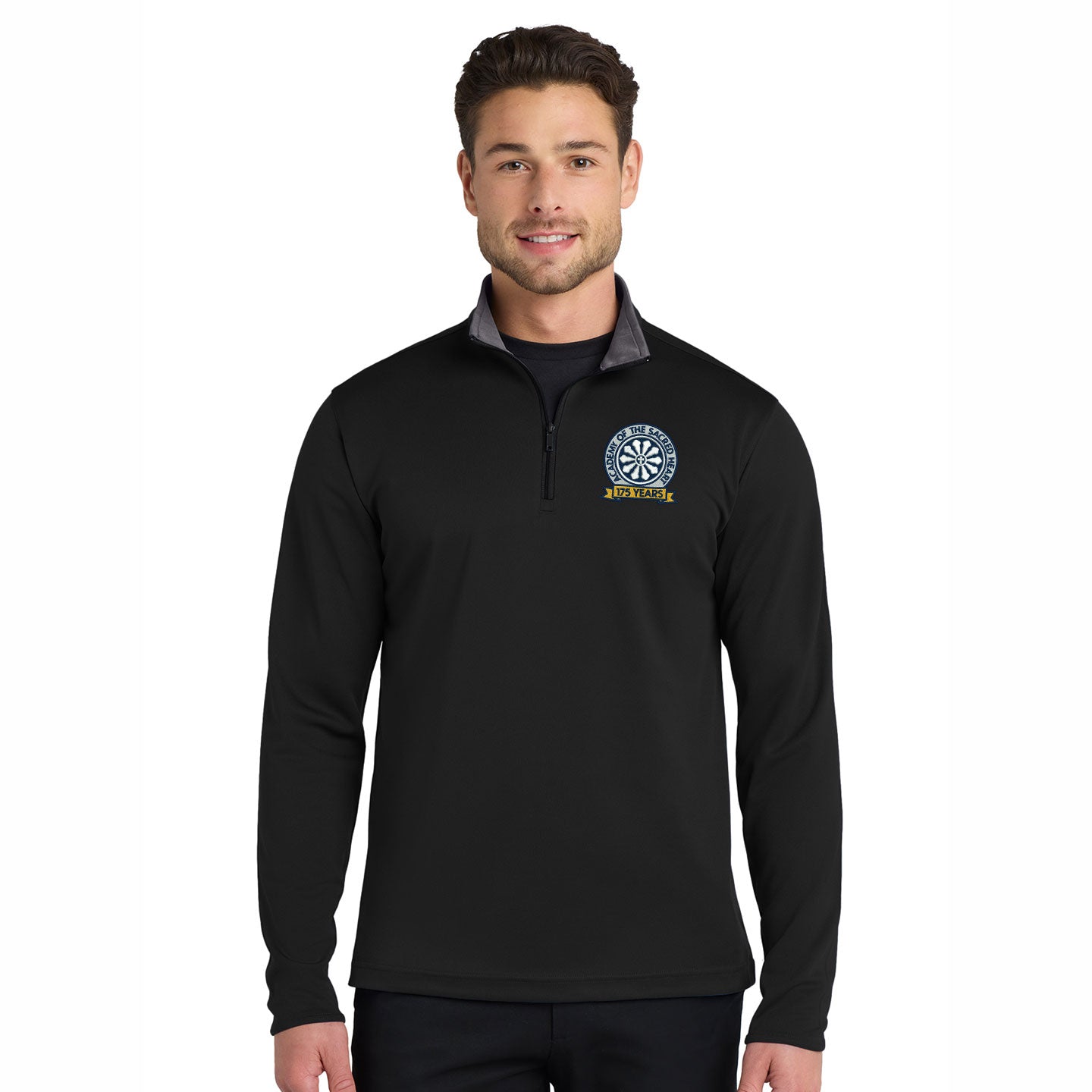 ASH -  Embroidered 175 Years Men's Port Authority Silk Touch 1/4-Zip