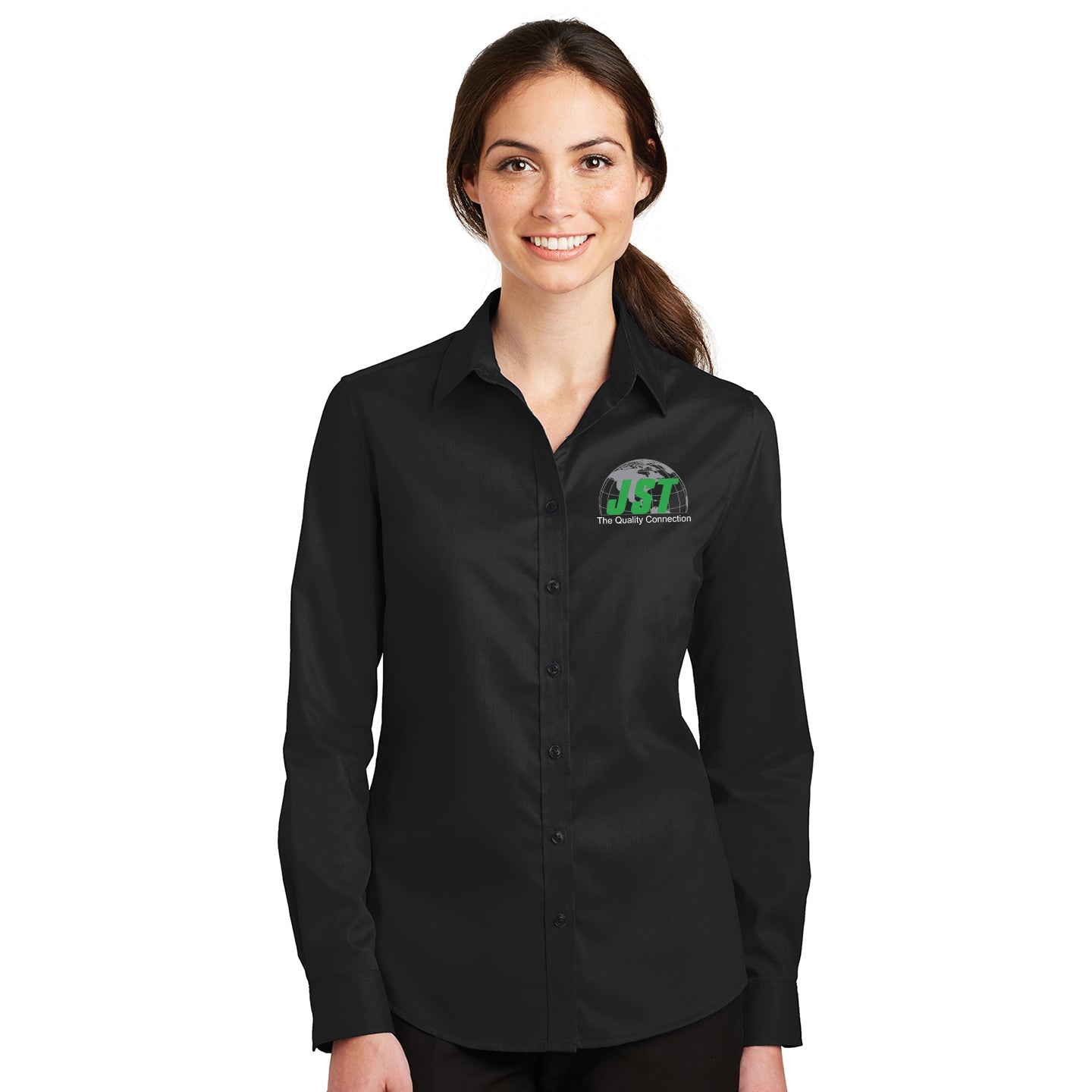 JST - Port Authority Women's SuperPro Twill Embroidered Shirt