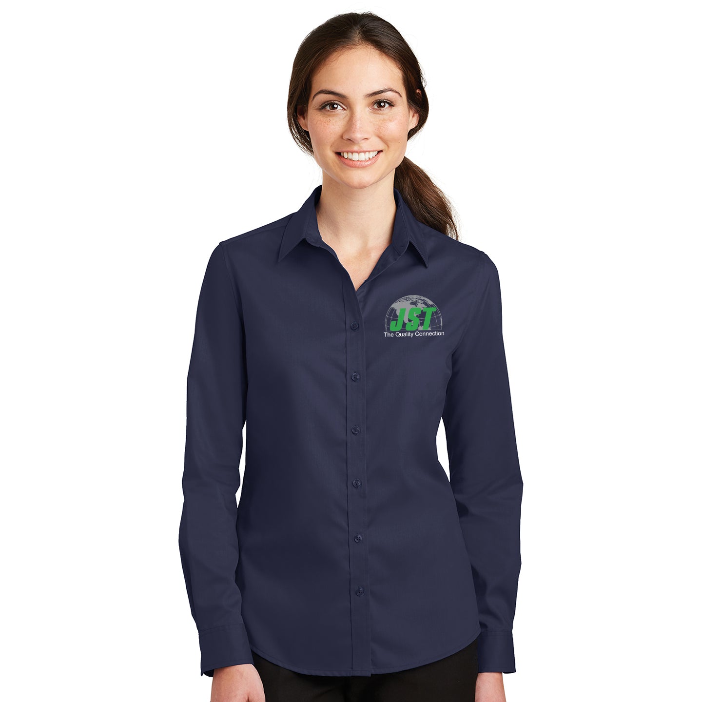JST - Port Authority Women's SuperPro Twill Embroidered Shirt