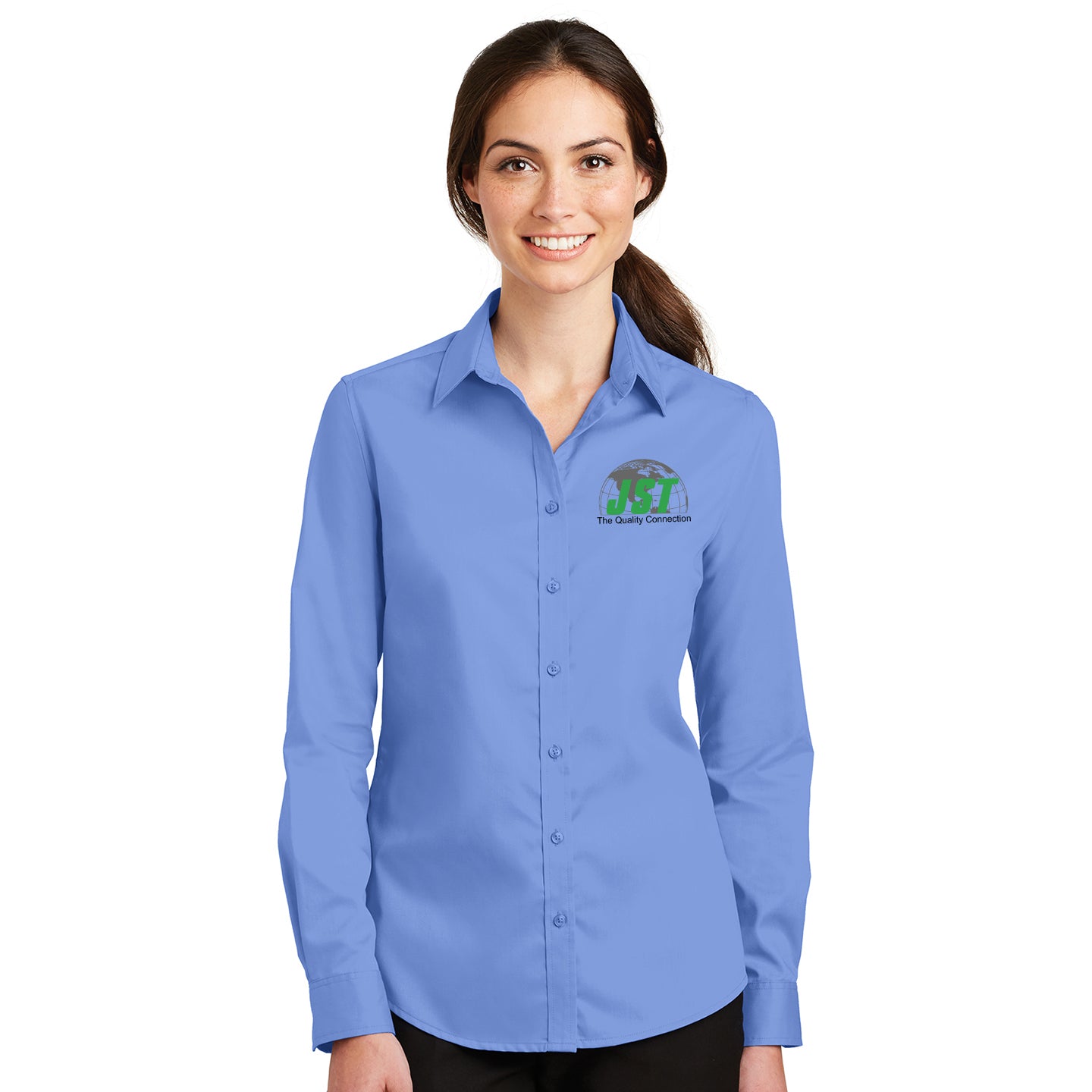 JST - Port Authority Women's SuperPro Twill Embroidered Shirt