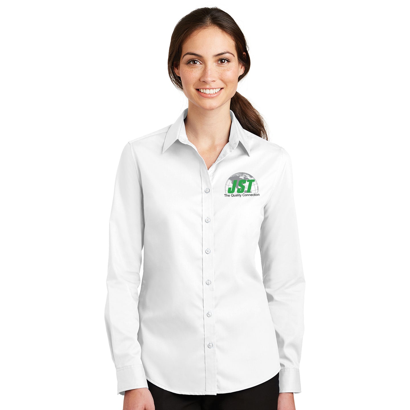 JST - Port Authority Women's SuperPro Twill Embroidered Shirt