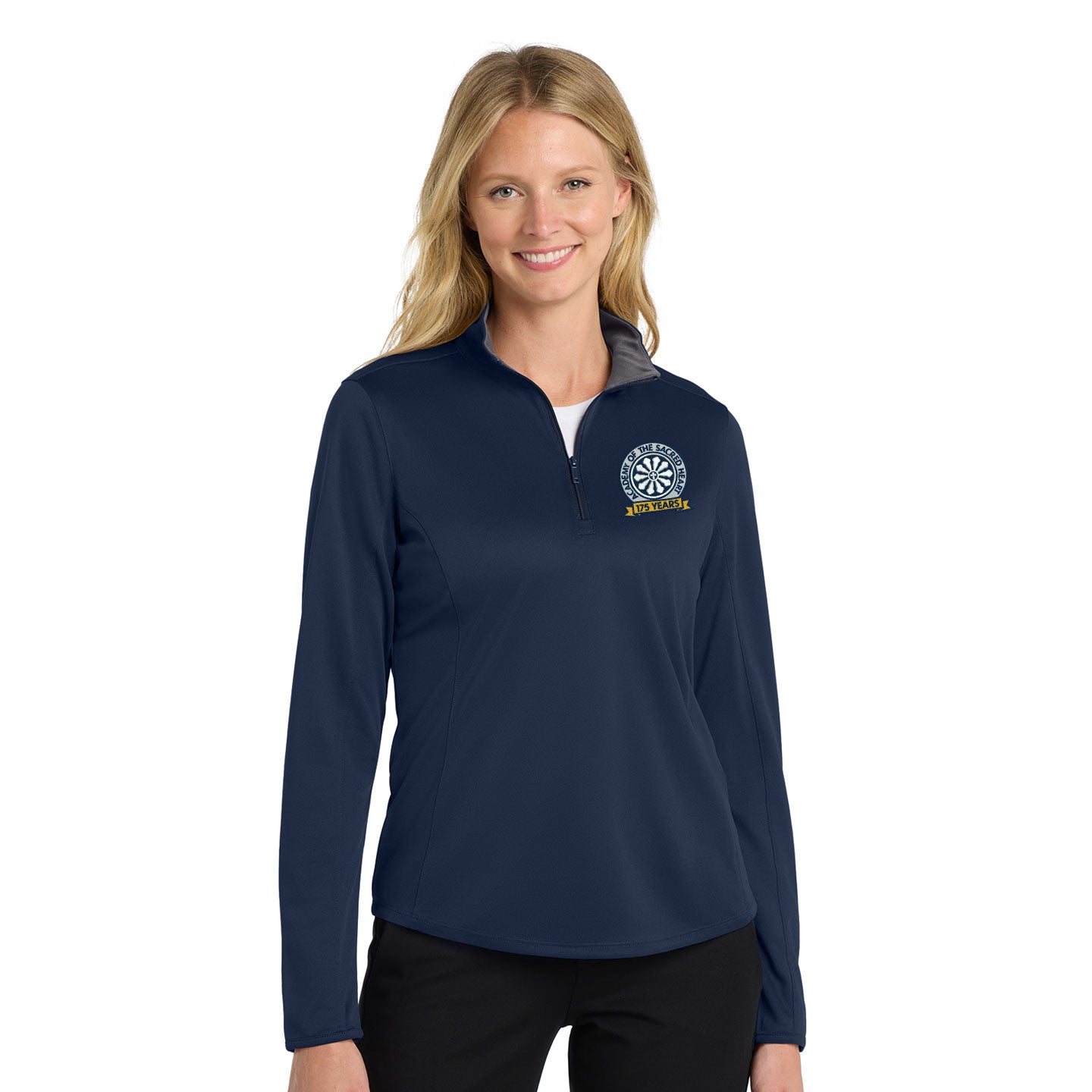 ASH -  Embroidered 175 Years Women's Port Authority Silk Touch 1/4-Zip