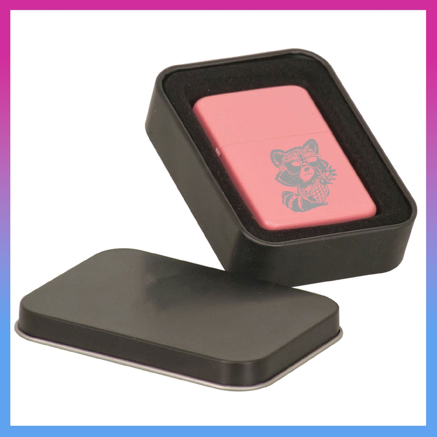 Domino Effect Apparel - Pineapple Bob Engraved Metal Lighter