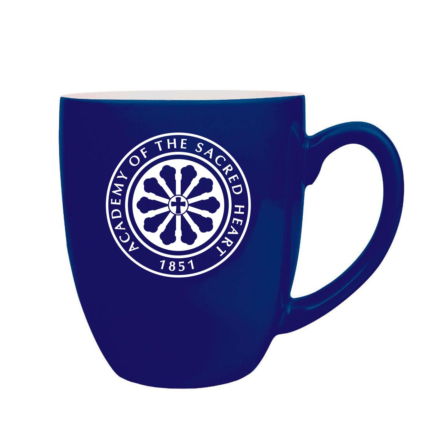 ASH - Rose Window Engraved 16oz Ceramic Bistro Mug
