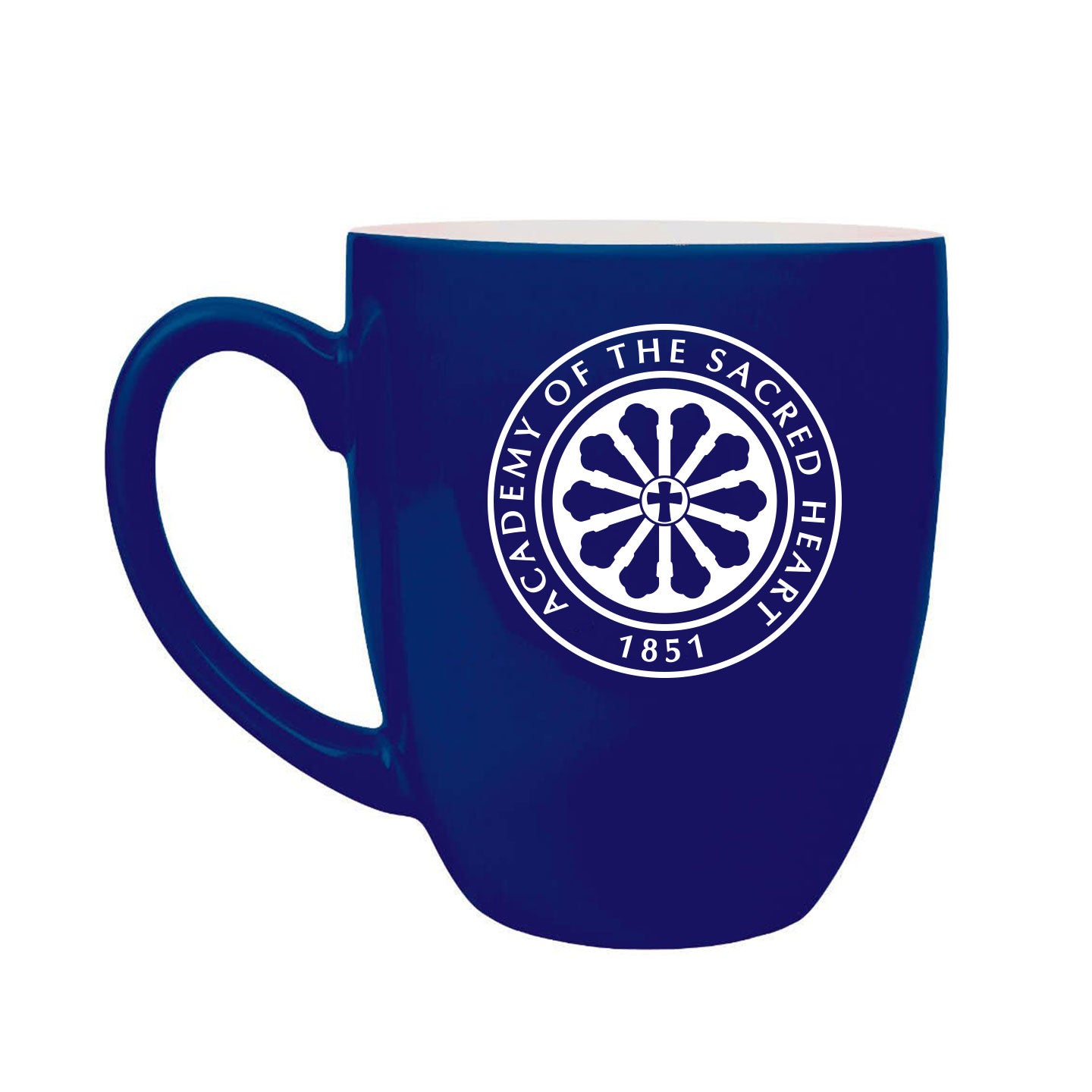 ASH - Rose Window Engraved 16oz Ceramic Bistro Mug