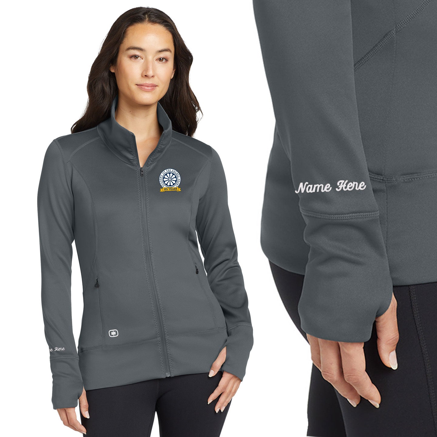 ASH - Personalized 175 Years Embroidered OGIO Women's Fulcrum Zip Jacket