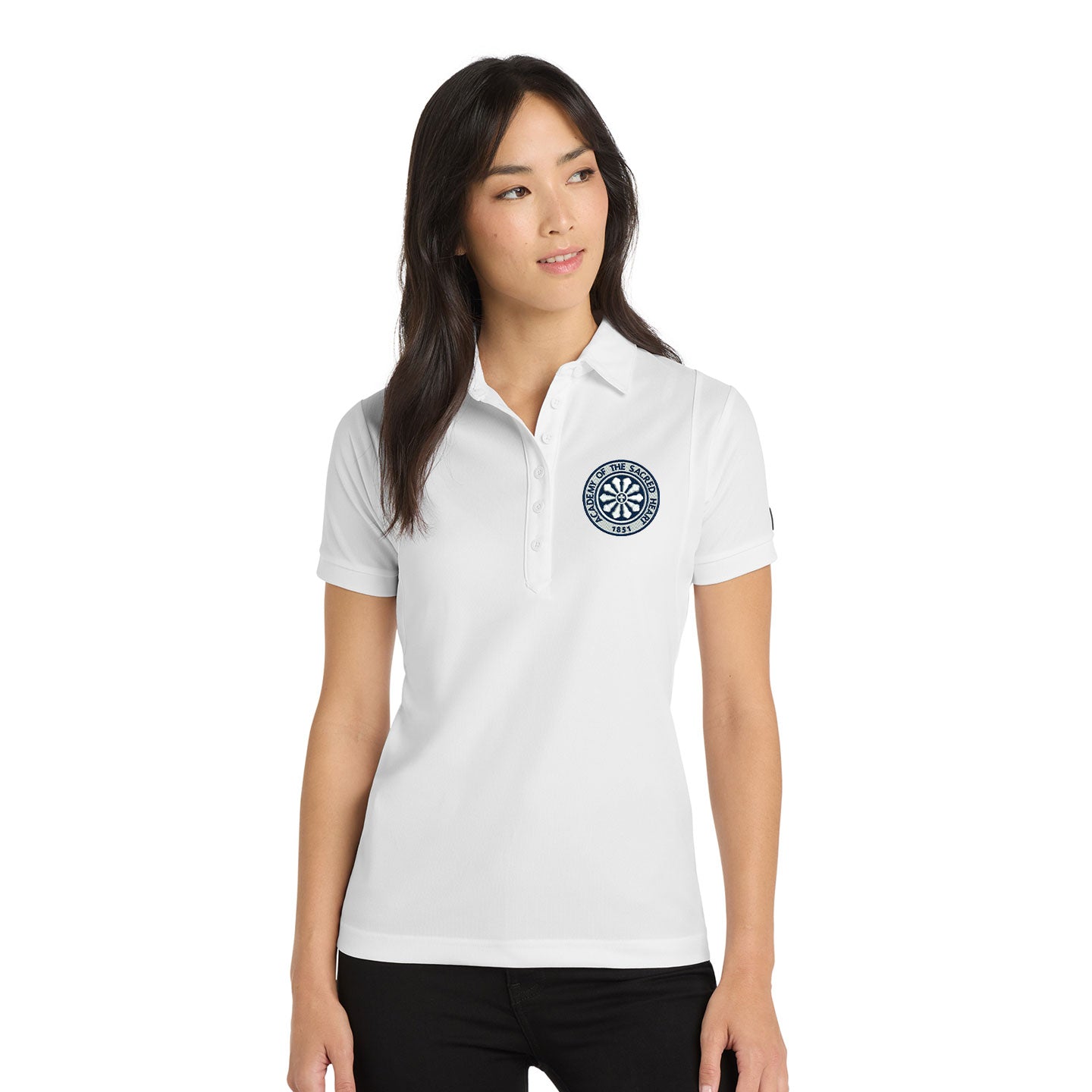ASH -  Embroidered Rose Window Women's OGIO Jewel Performance Polo