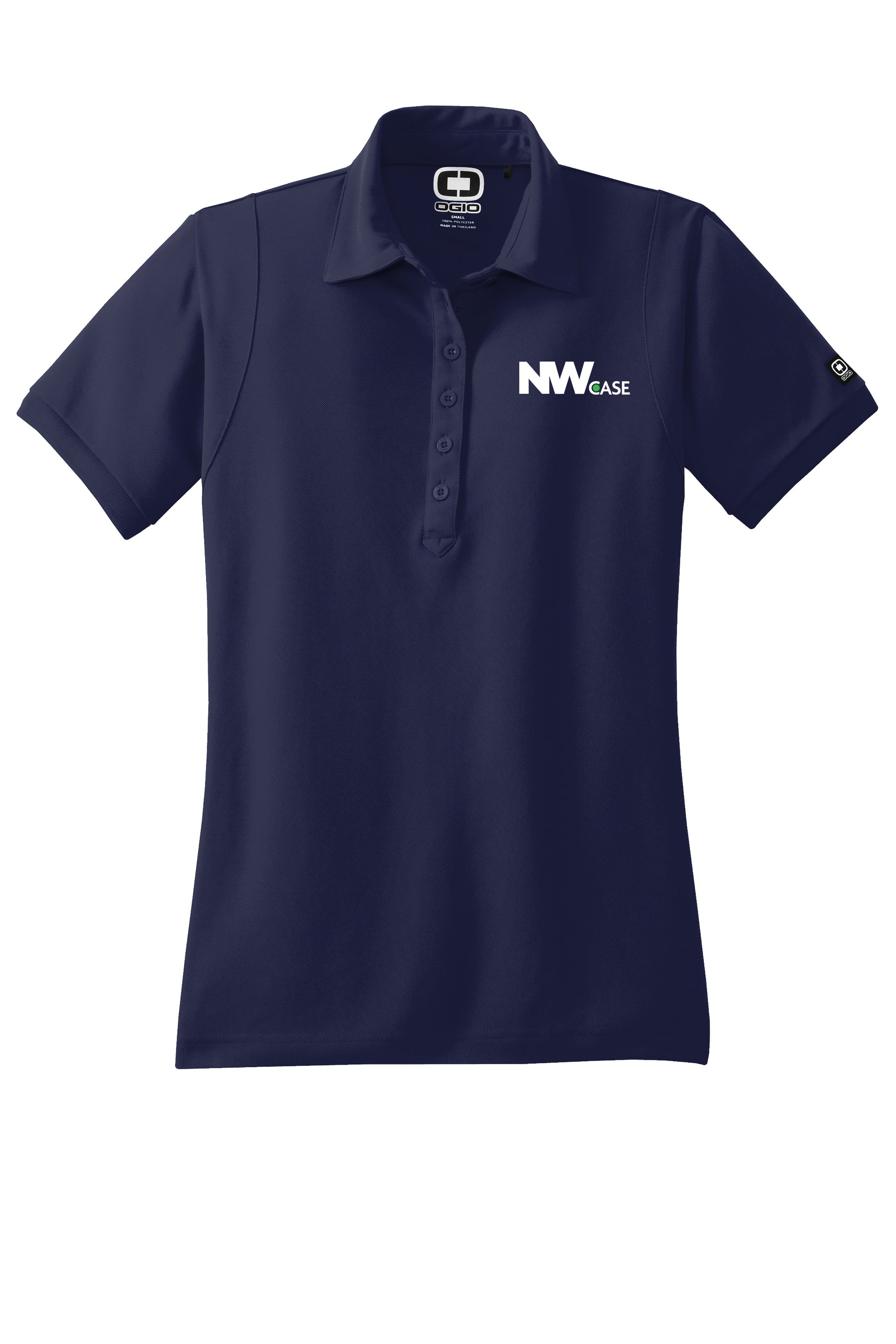 Nationwide Case Embroidered Women's 100% Polyester Jewel Polo T-Shirt