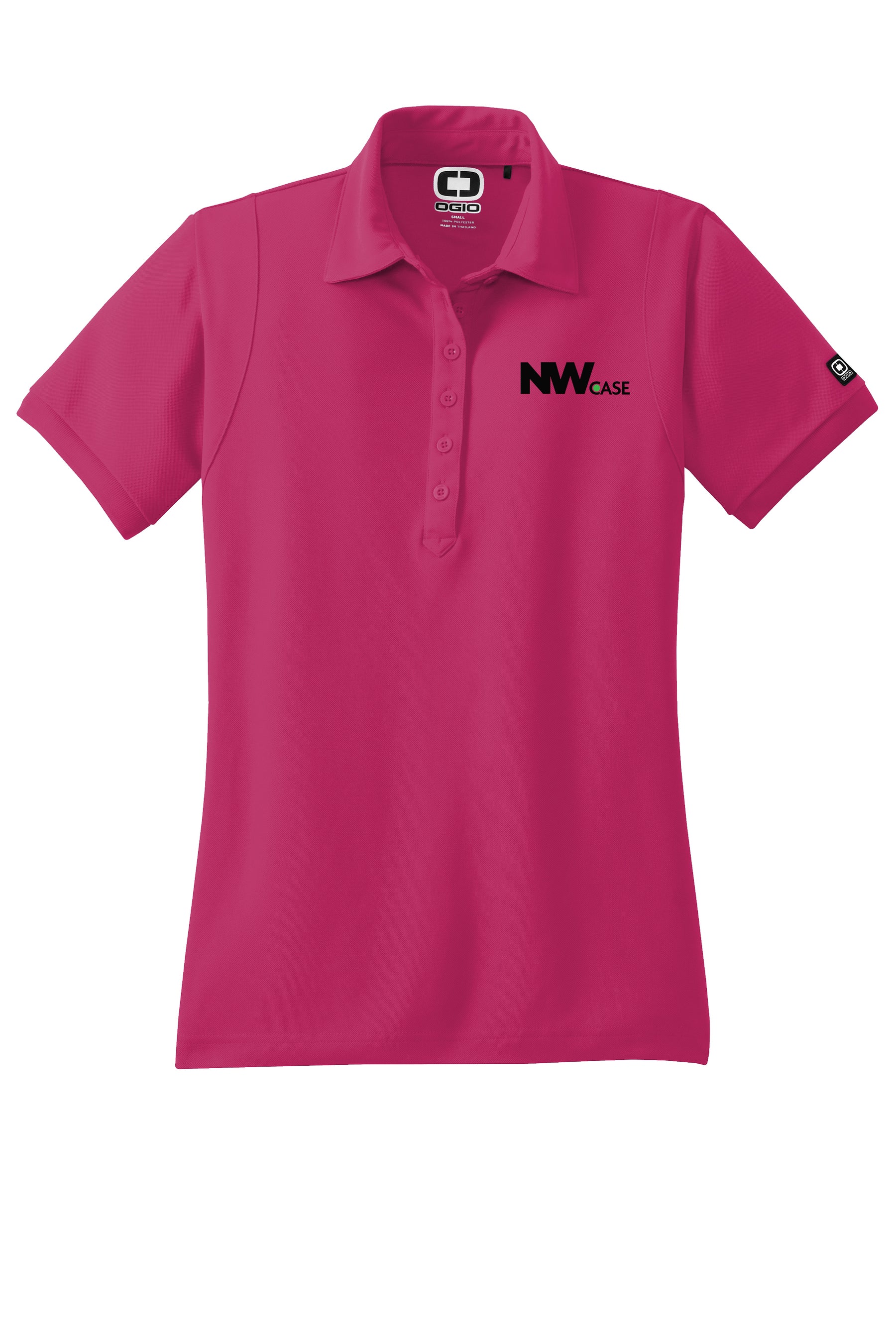 Nationwide Case Embroidered Women's 100% Polyester Jewel Polo T-Shirt