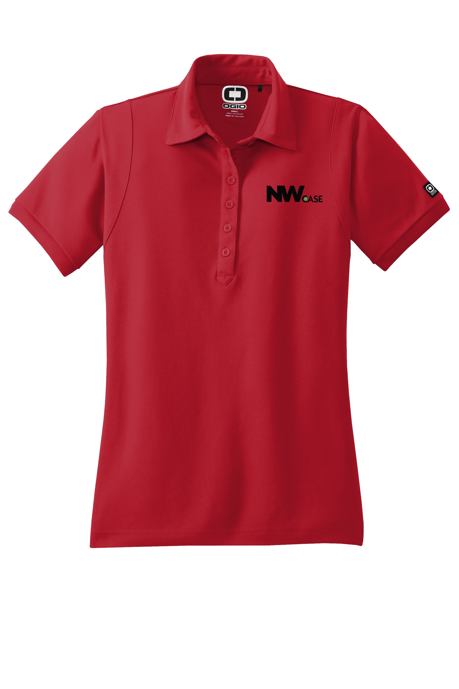 Nationwide Case Embroidered Women's 100% Polyester Jewel Polo T-Shirt