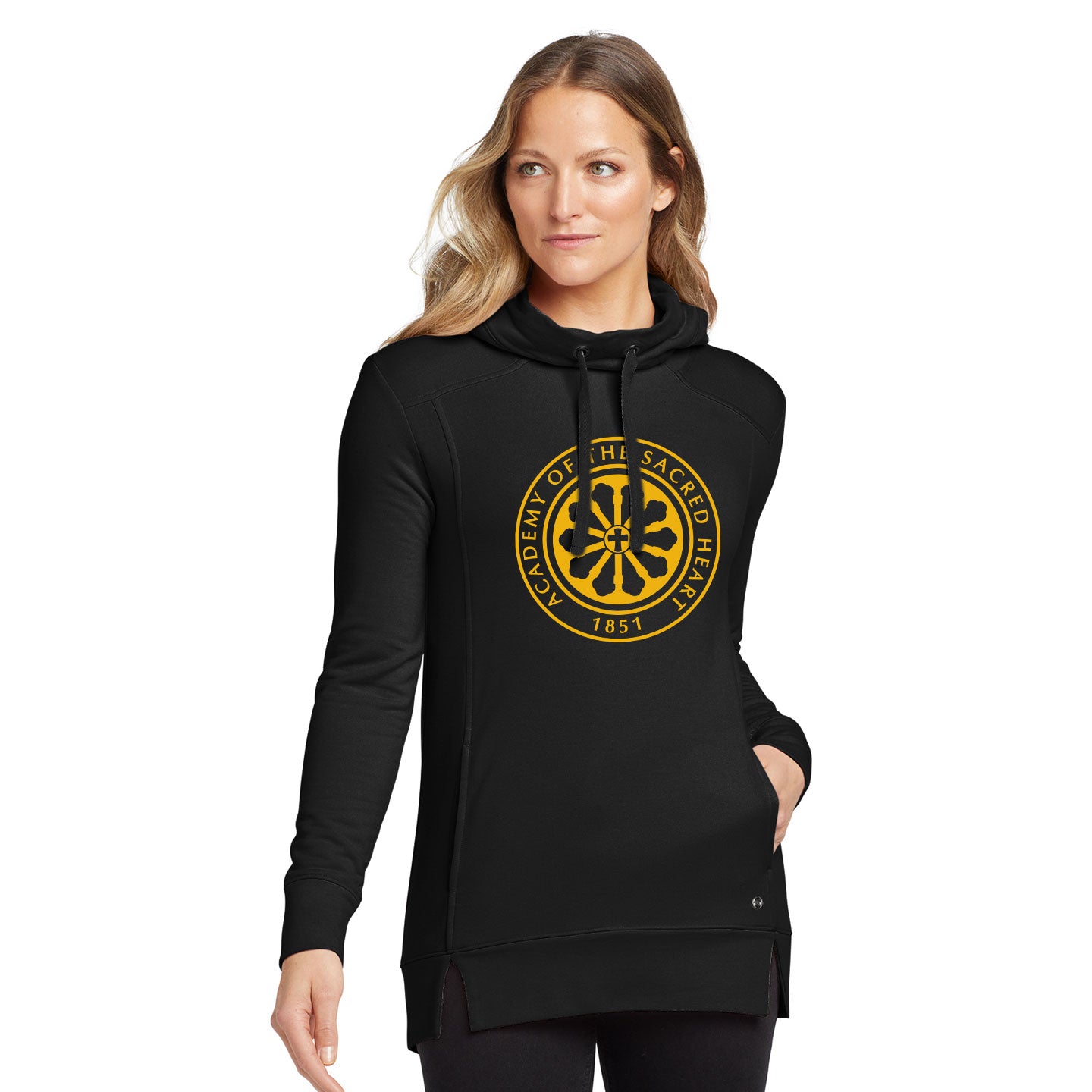 ASH - Printed Rose Window Women's OGIO Luuma Pullover Hoodie